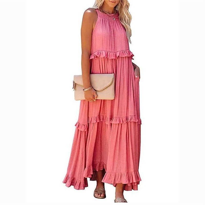 The Harper Ruffle Maxi Dress