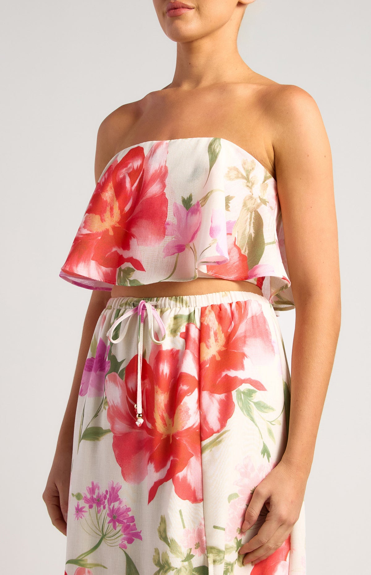 The Poppy Strapless Maxi Set